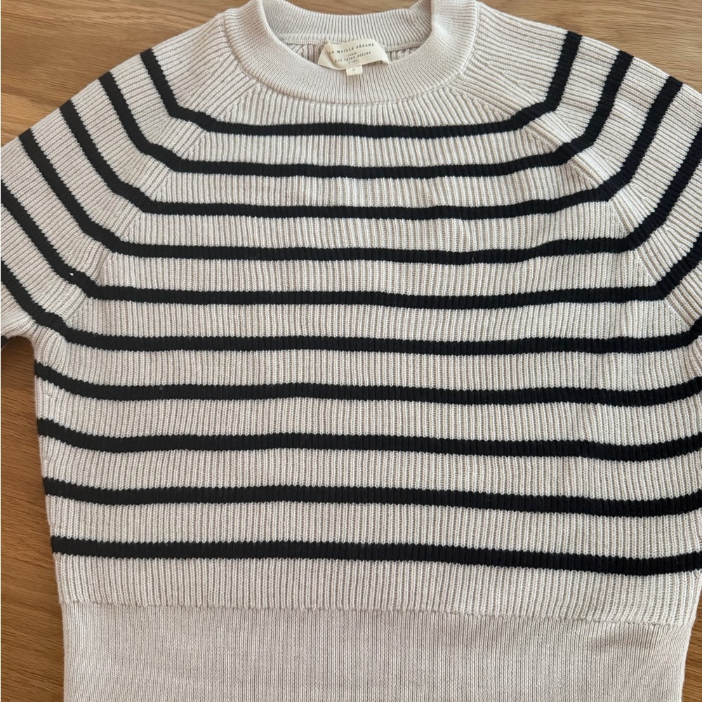 Sezane Sami Jumper Natural / Navy Size Small - Picture 2 of 6